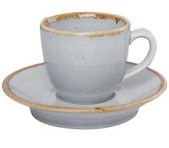 Чашка кофейная 80 мл с блюдцем Porland Seasons Grey