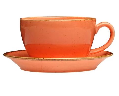 Чашка чайна 320 мл з блюдцем Porland Seasons Orange