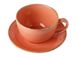 Чашка чайная 320 мл с блюдцем Porland Seasons Orange 213-222134.O фото 2