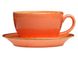Чашка чайная 320 мл с блюдцем Porland Seasons Orange 213-222134.O фото 3