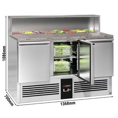 Стол для пиццы саладетта 400 л, 3 двери GGM Gastro SAG147GND