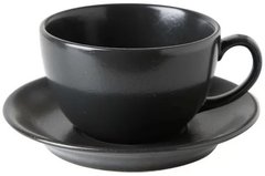 Чашка чайна 320 мл з блюдцем Porland Seasons Black