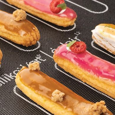 Коврик силиконовый для эклеров, профитролей 30х40 см Silikomart
