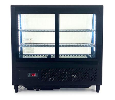 Холодильна вітрина кондитерська GoodFood RTW-100L Premium чорна