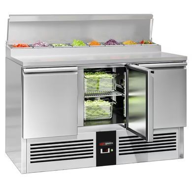 Подготовительный стол саладетта 392 л, 3 двери GGM Gastro SAG147AND