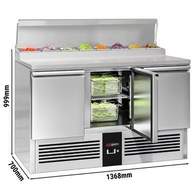 Подготовительный стол саладетта 392 л, 3 двери GGM Gastro SAG147AND