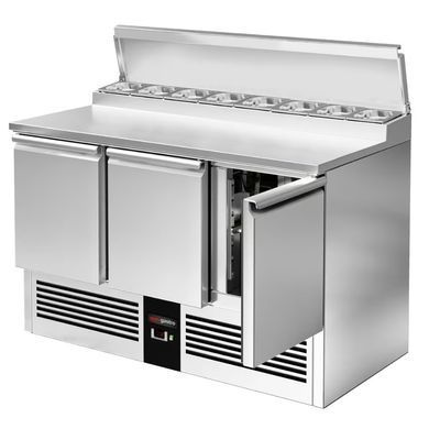 Подготовительный стол саладетта 392 л, 3 двери GGM Gastro SAG147AND