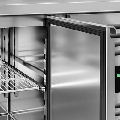 Холодильний стіл 282 л ECO, 2 двері, борт GGM Gastro KTS147AND