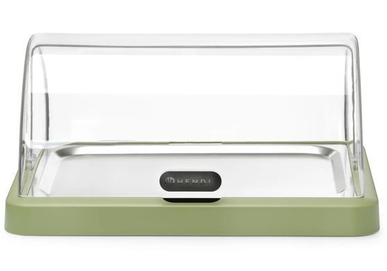 Поднос охлаждаемый Hendi UNIQ зеленый c крышкой Roll-Top