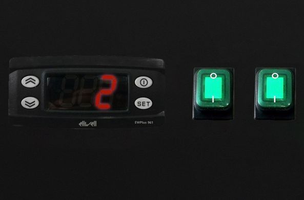 Холодильний стіл 282 л ECO, 2 двері, борт GGM Gastro KTS147AND
