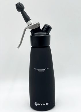 Сифон для вершків Hendi Kitchen Line 0,5 л чорний