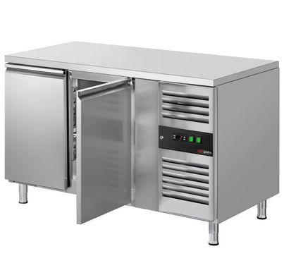 Холодильний стіл 2 двері, без борта ECO GGM Gastro KTS147ND