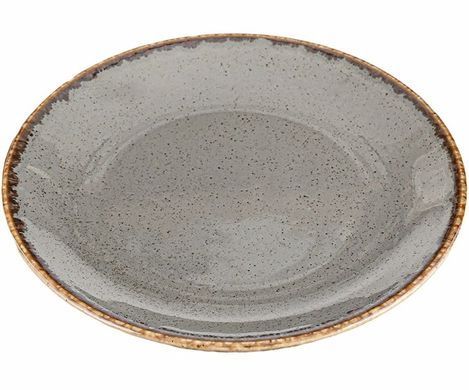 Тарілка кругла Porland Seasons Dark Grey 300 мм