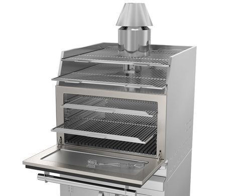 Печь-гриль на древесном угле с подставкой GGM Gastro CHOE881S#UB#RA