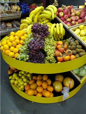Островной стеллаж для овощей и фруктов