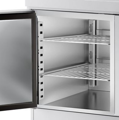 Стіл для піци 390 л з настільною вітриною, 2 двері GGM Gastro POS158ND#AGG153ND