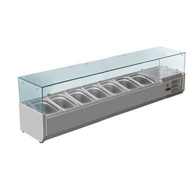 Холодильная витрина-надставка Hurakan HKN-GXD1800GC со стеклом