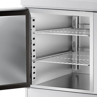 Стіл для піци 580 л з настільною вітриною, 3 двері GGM Gastro POS208ND#AGG203ND