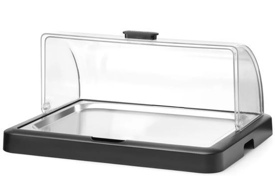 Поднос охлаждаемый Hendi UNIQ черный c крышкой Roll-Top