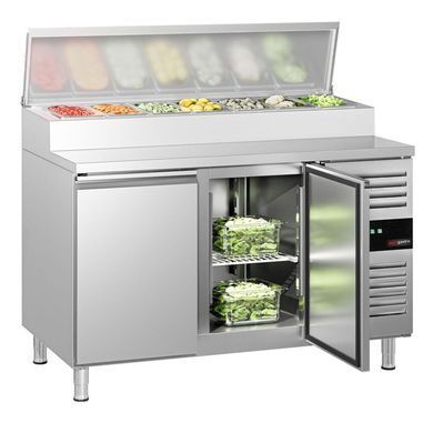 Стіл для піци 282 л, саладета 7xGN 1/3, 2 двері GGM Gastro ZBG157ND