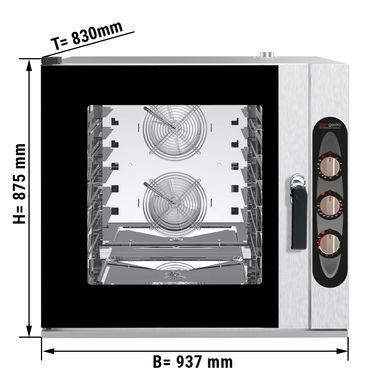 Конвекционная печь GGM Gastro 6 x EN 600x400 с механическим управлением