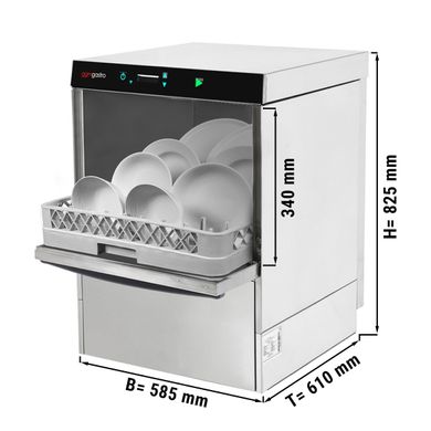 Посудомийна машина GGM Gastro GS340PM з підставкою