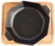 Сковорода чавунна восьмигранна з підставкою 160 х 25 мм H8-1625-D фото 2