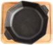 Сковорода чавунна восьмигранна з підставкою 140 х 25 мм H8-1425-D фото 2