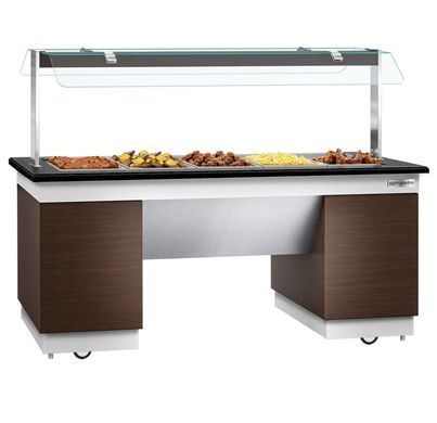 Салат-бар тепловой GGM Gastro 2,0x1,0 м 5 х GN 1/2