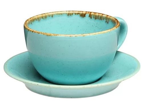 Чашка чайная 320 мл с блюдцем Porland Seasons Turquoise