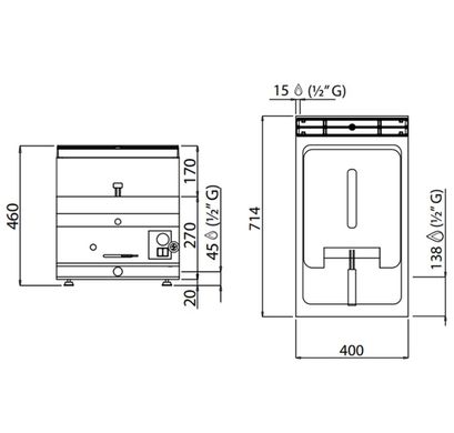 Фритюрница газовая 10 л GGM Gastro GFB473T-10