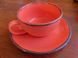 Чашка чайна 200 мл з блюдцем Porland Seasons Orange 213-222105.O фото 2