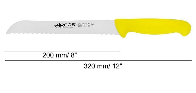 Нож для хлеба 200 мм Arcos "2900"