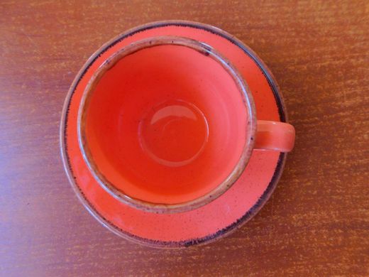 Чашка кофейная 80 мл с блюдцем Porland Seasons Orange