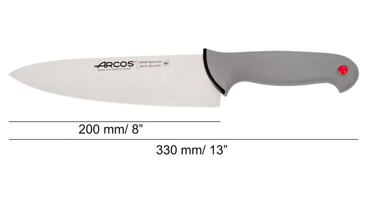 Ніж шеф-кухаря Arcos Сolour-prof 200 мм