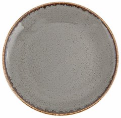 Тарелка круглая Porland Seasons Dark Gray 280 мм