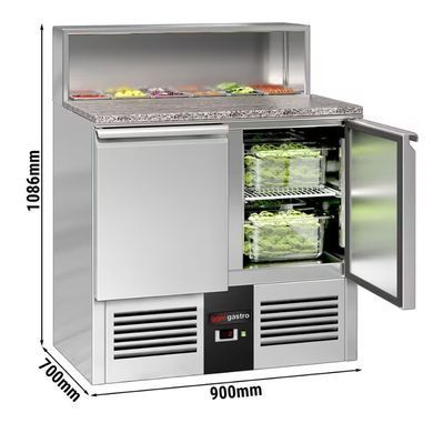 Стіл для піци саладета 240 л, 2 двері GGM Gastro SAG97GND